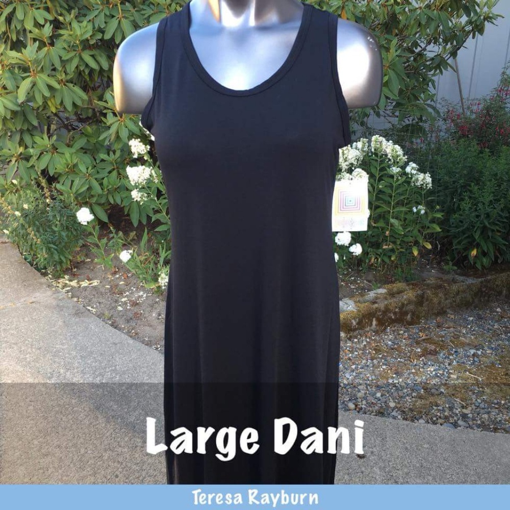 lularoe dani tank top maxi dress - large NWT